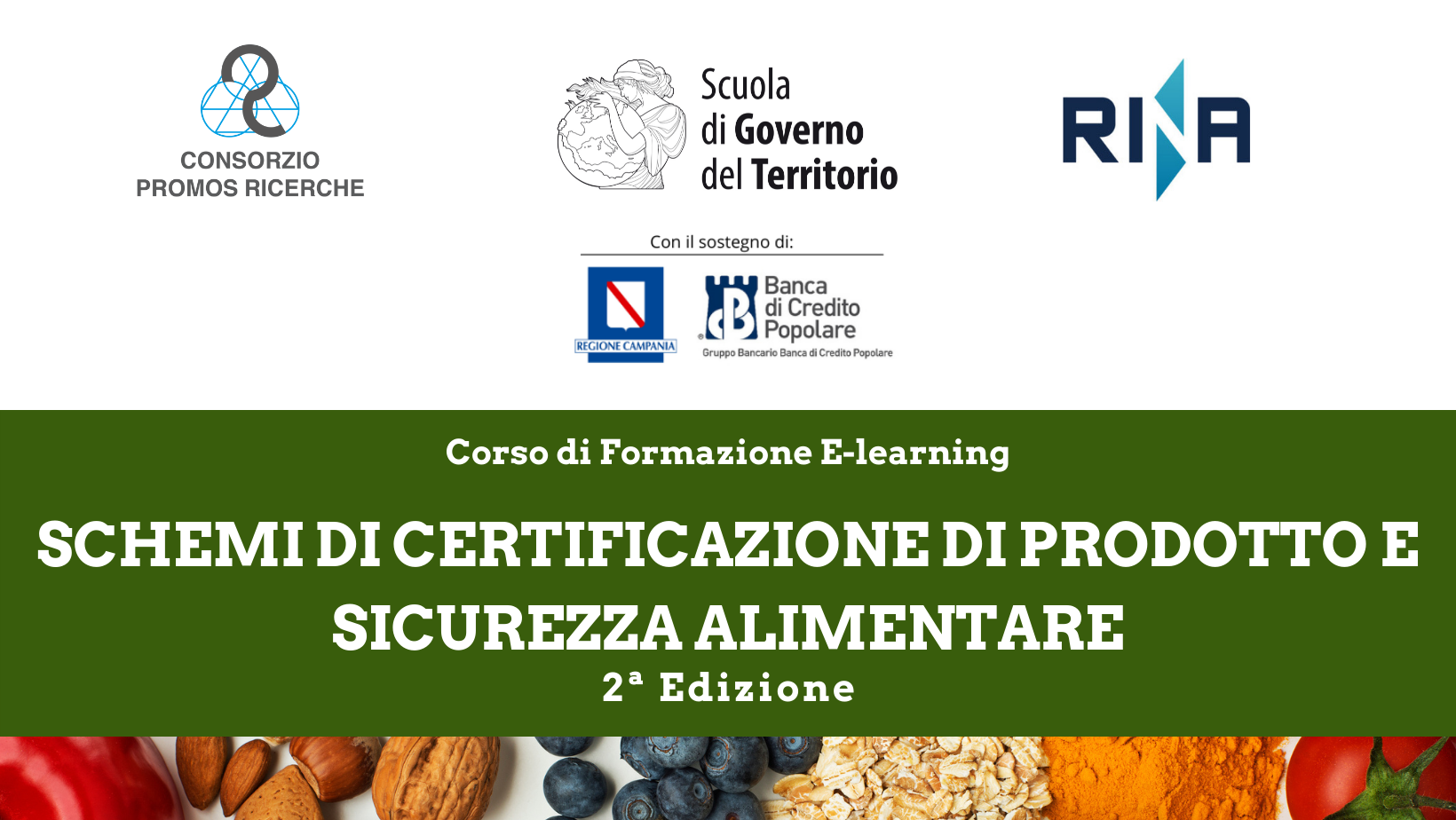 CORSO AGROALIMENTARE SICUREZZA E SCHEMI DI CERTIFICAZIONE